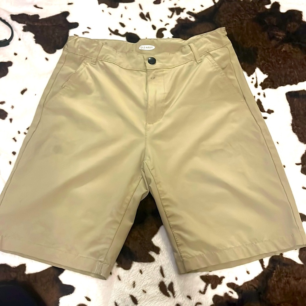 Old Navy Khaki Shorts—Water Repellent and Stretchy